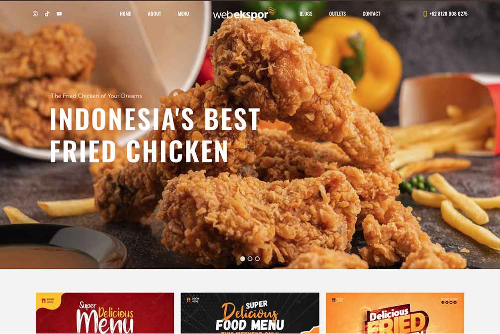 Jasa Pembuatan Desain Website Ayam Goreng: Solusi Website Profesional untuk Brand Fried Chicken
