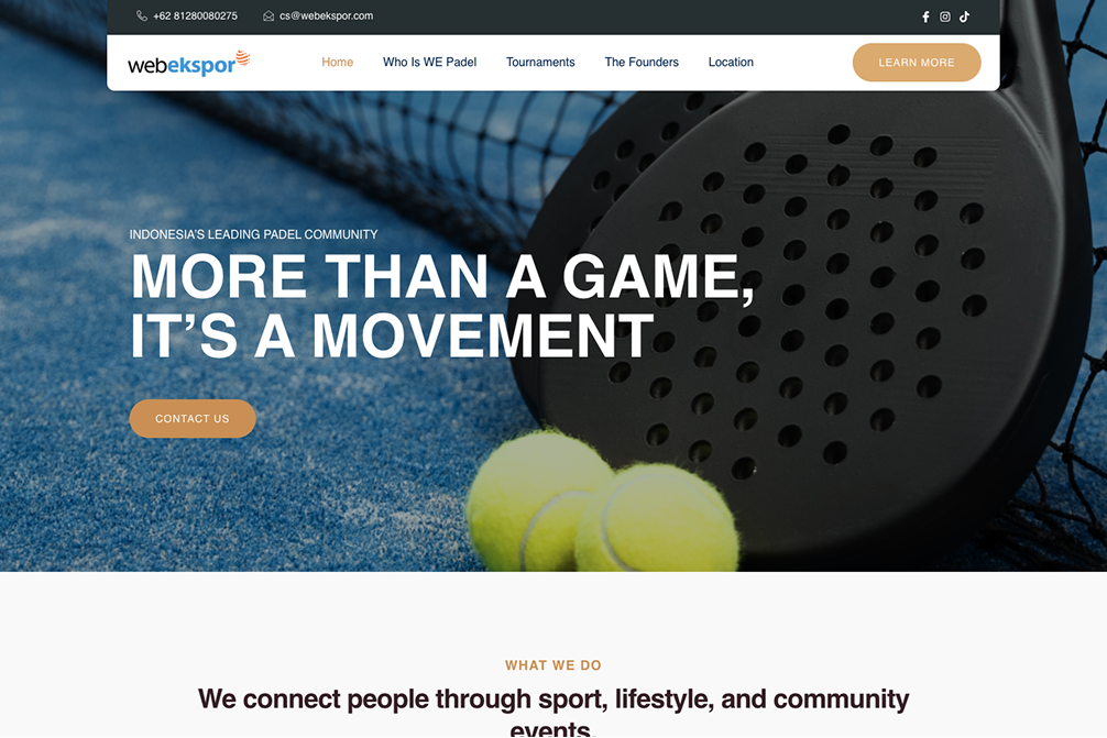Jasa Pembuatan Desain Website Padel