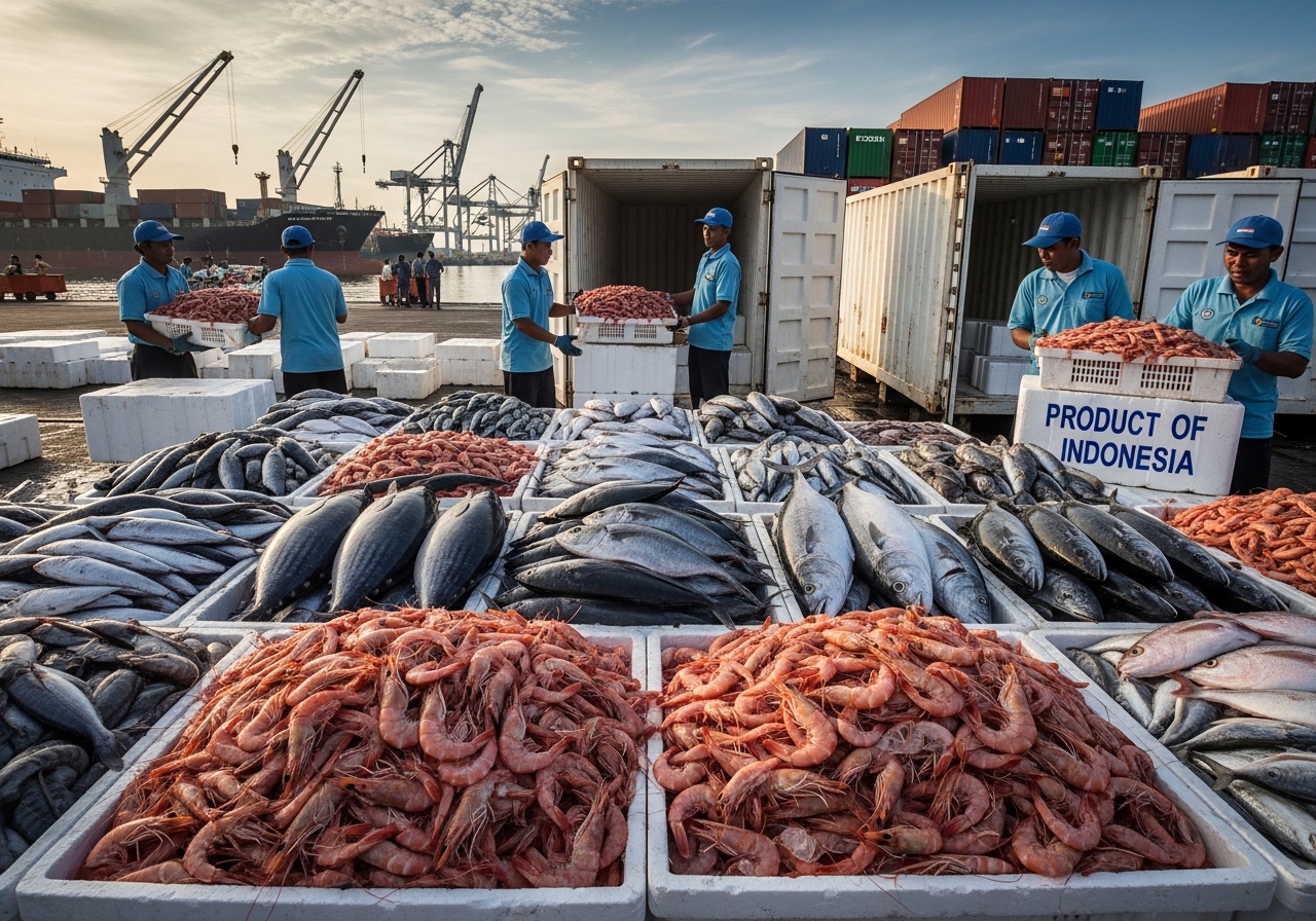 Ekspor Perikanan Indonesia Tembus Rekor 6 Miliar Dolar di 2025 Peluang Besar bagi Eksportir