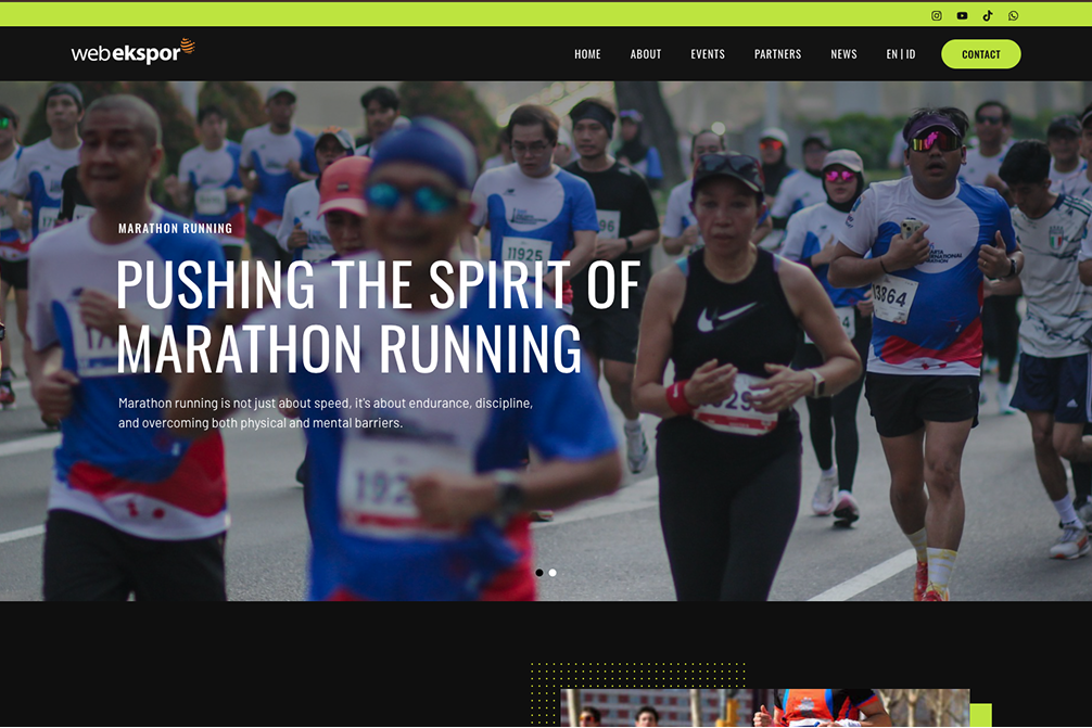 Preview Desain Website Marathon Running