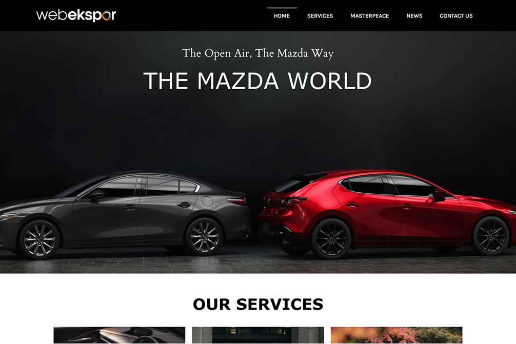 Template Website Marketing Mobil 165