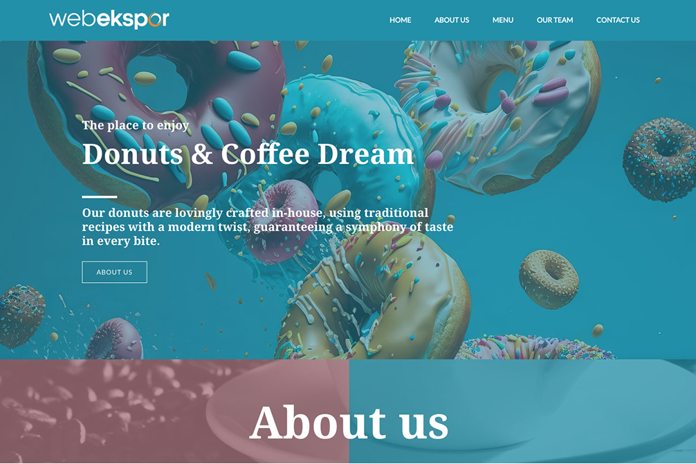 Template Website Toko Donat 167