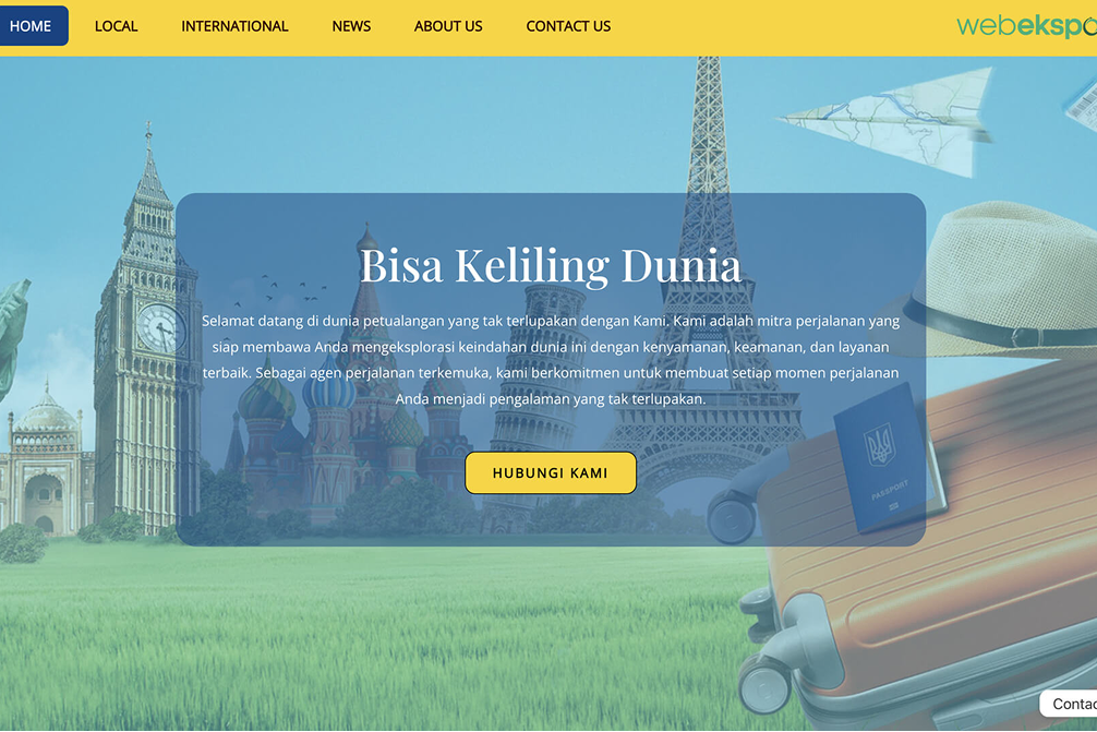 Desain Website Travel 160