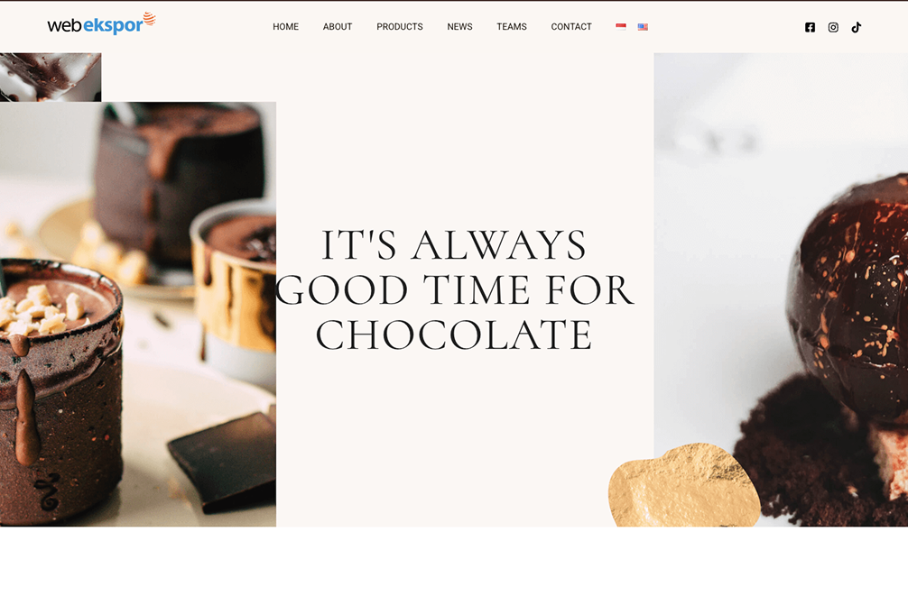 Desain Website Toko Coklat 177