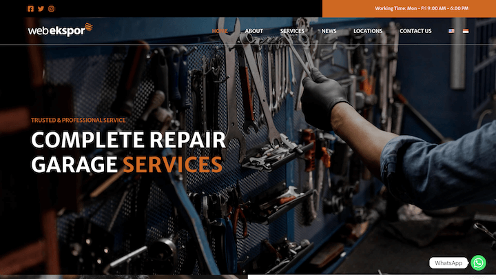 garage services complete repair automotive otomotif garasi bengkel mekanik jasa onderdil parts