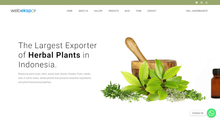 Herbal Plants - The Largest Exporter of Herbal Plants in Indonesia