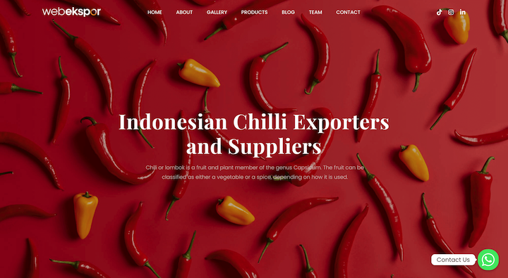 Chilli Exporters and Suppliers