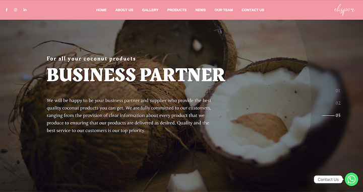 Reliable Coconut Supplier