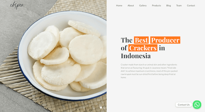 The Best Producer of Crackers in Indonesia